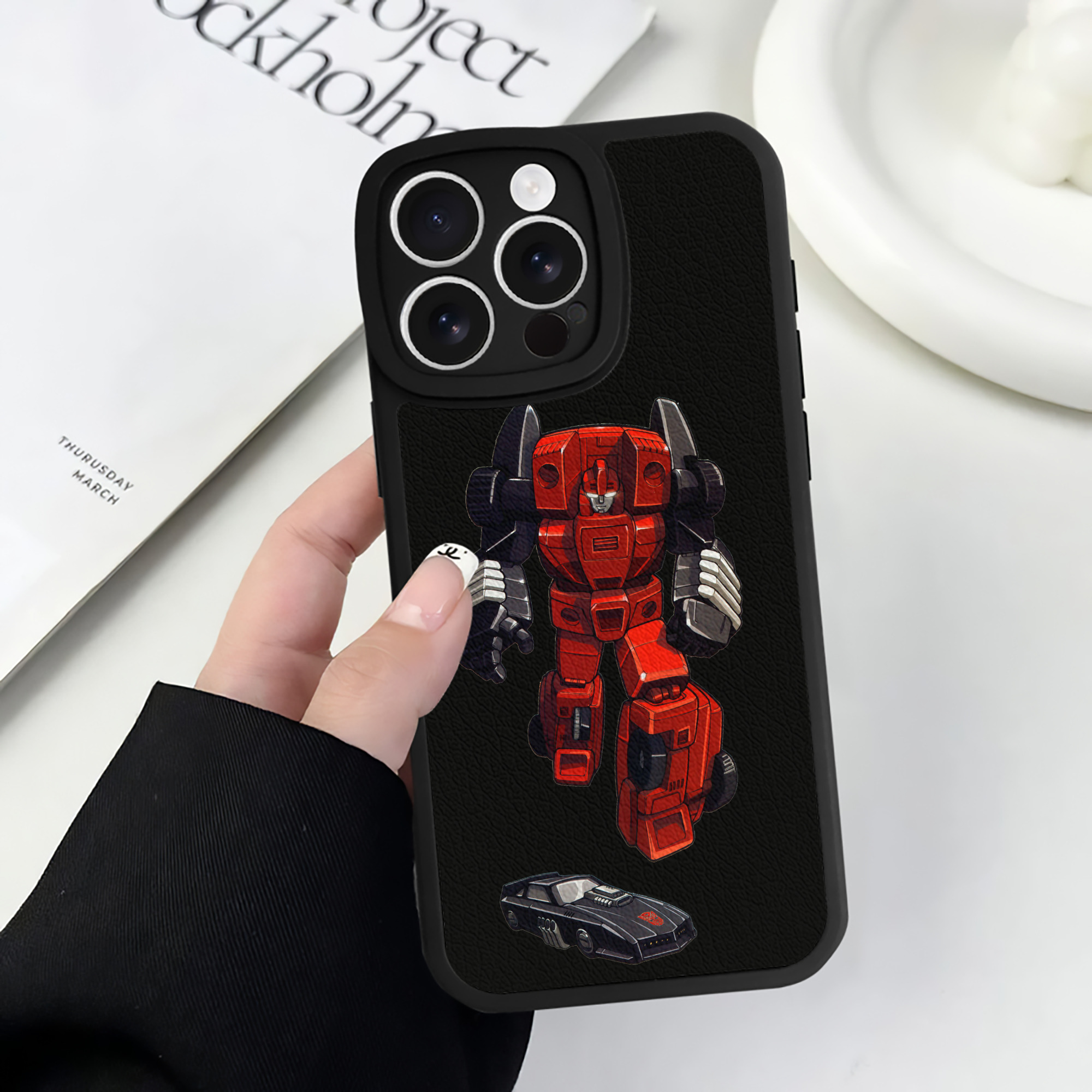 （画像用）  【iPhone 16シリーズ対応】シリコンスマホケース（レザー調） 材質：シリコン